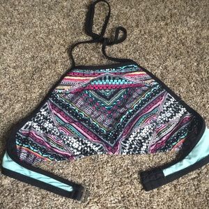 high neck bikini top